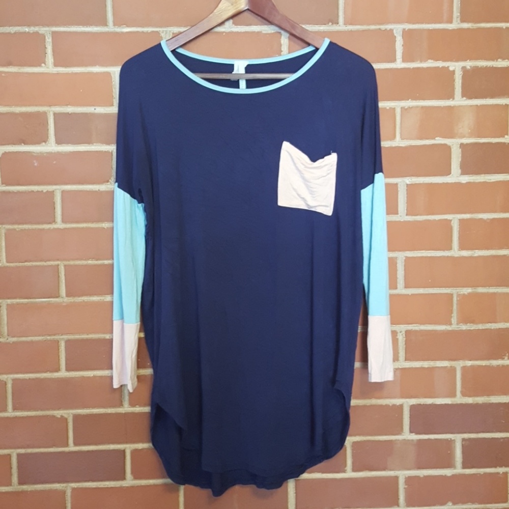 Colorblock tunic
